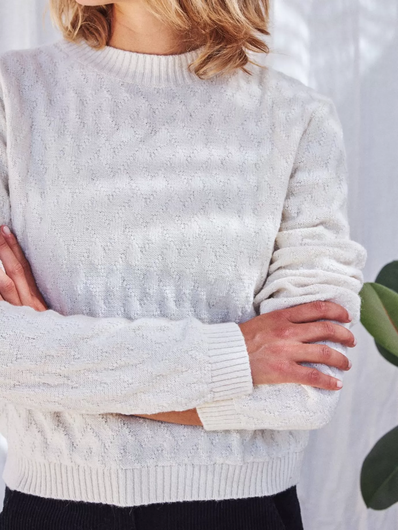 Twothirds Aratika-Ecru^Women Knits