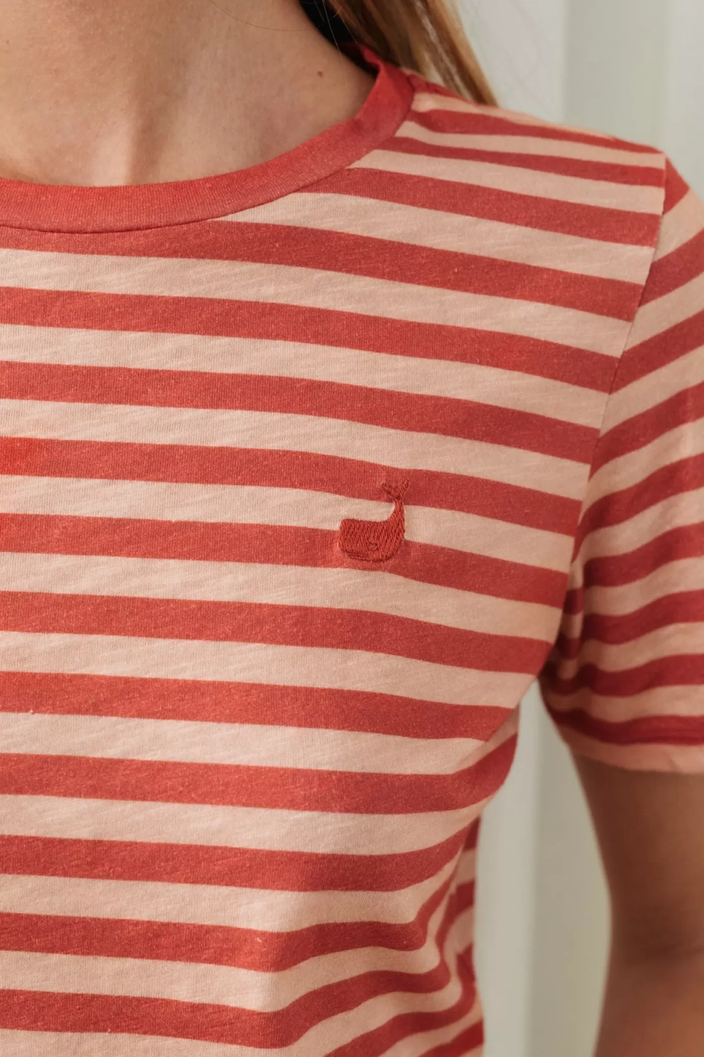 Twothirds Bablon-Red Stripes^Women Tops