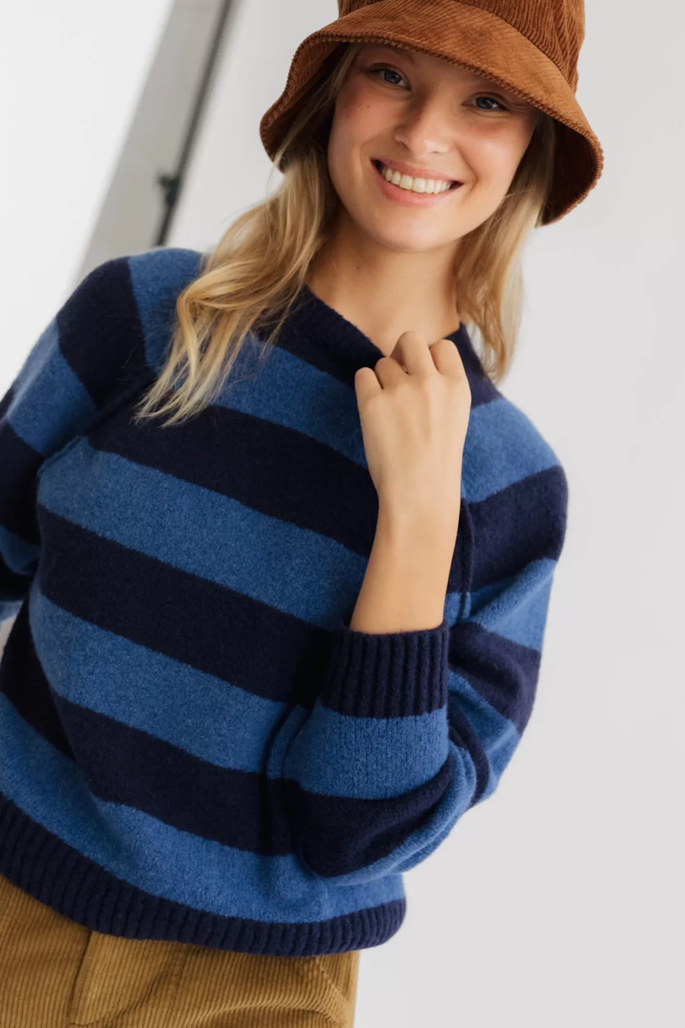 Twothirds Ballywalker-Blue Stripes^Women Knits