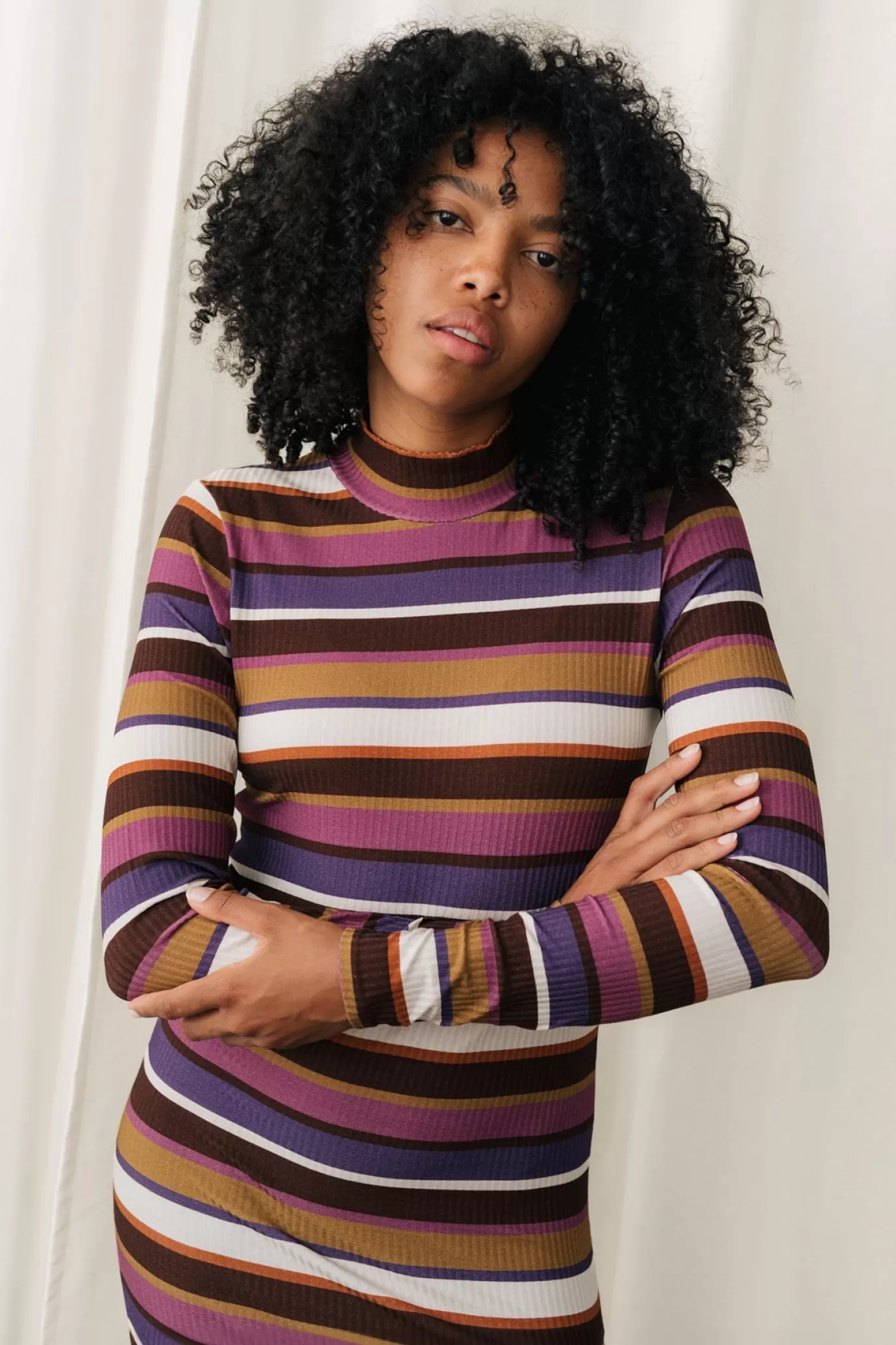 Twothirds Barleycove-Multicolour Stripes^Women Dresses