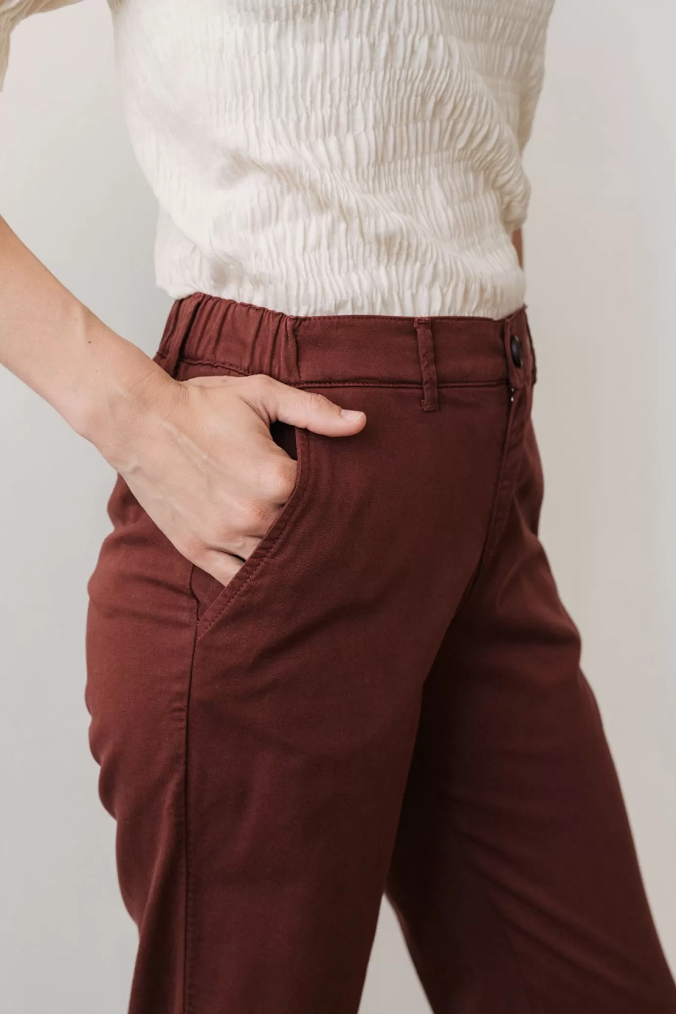 Twothirds Bolshevik-Burgundy^Women Pants