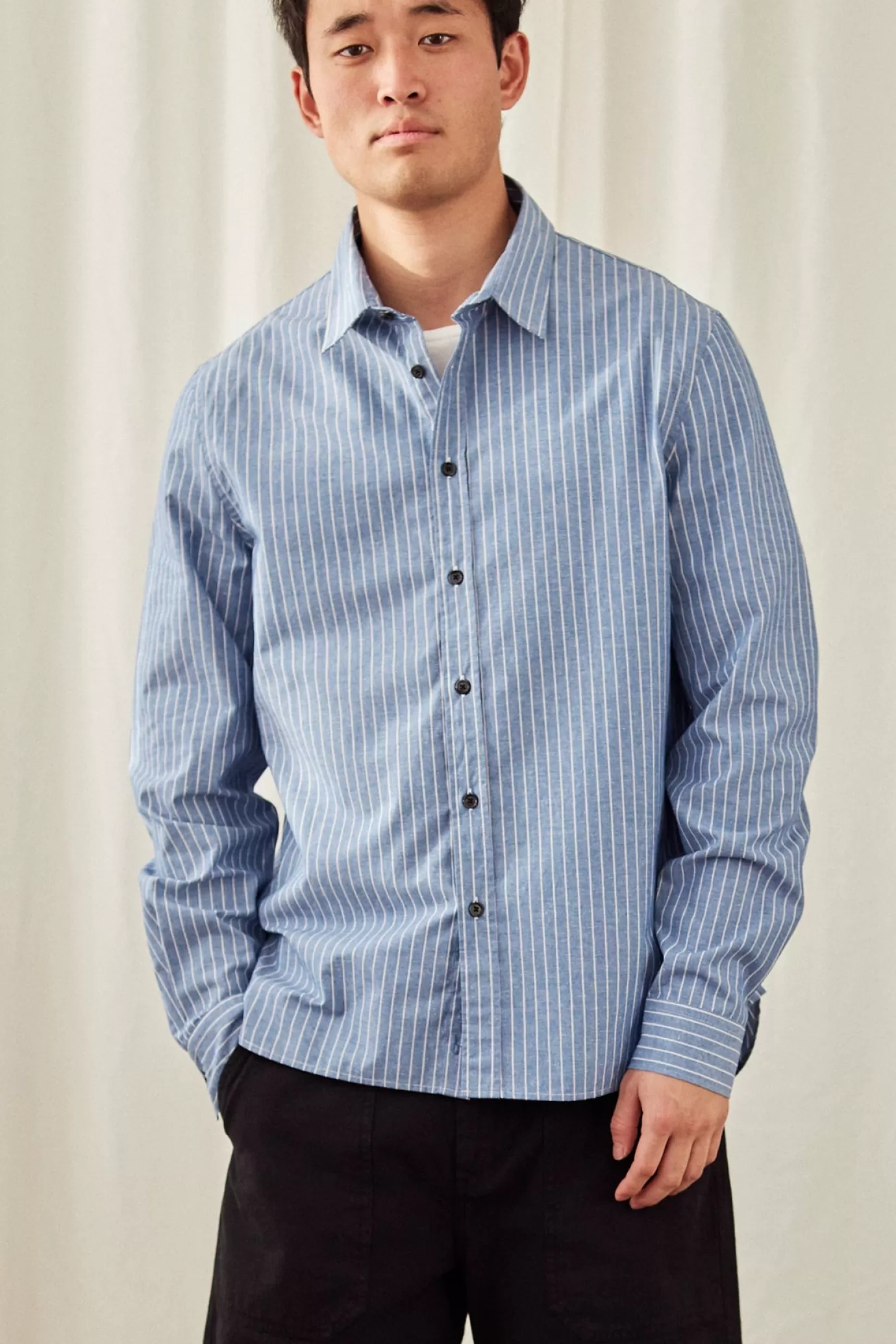 Twothirds Ducos-Blue Stripes^ Shirts