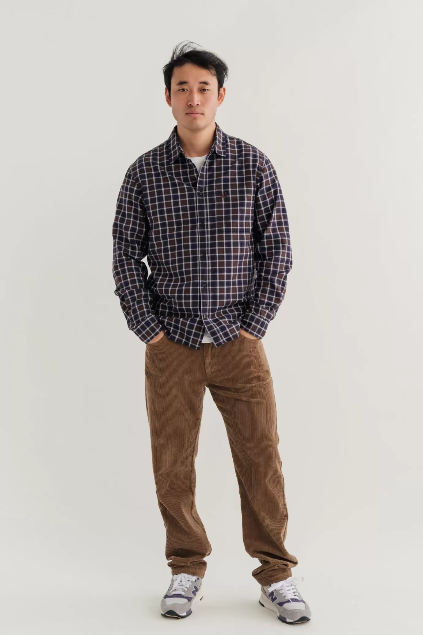 Twothirds Dundalk-Navy & Brown^ Shirts