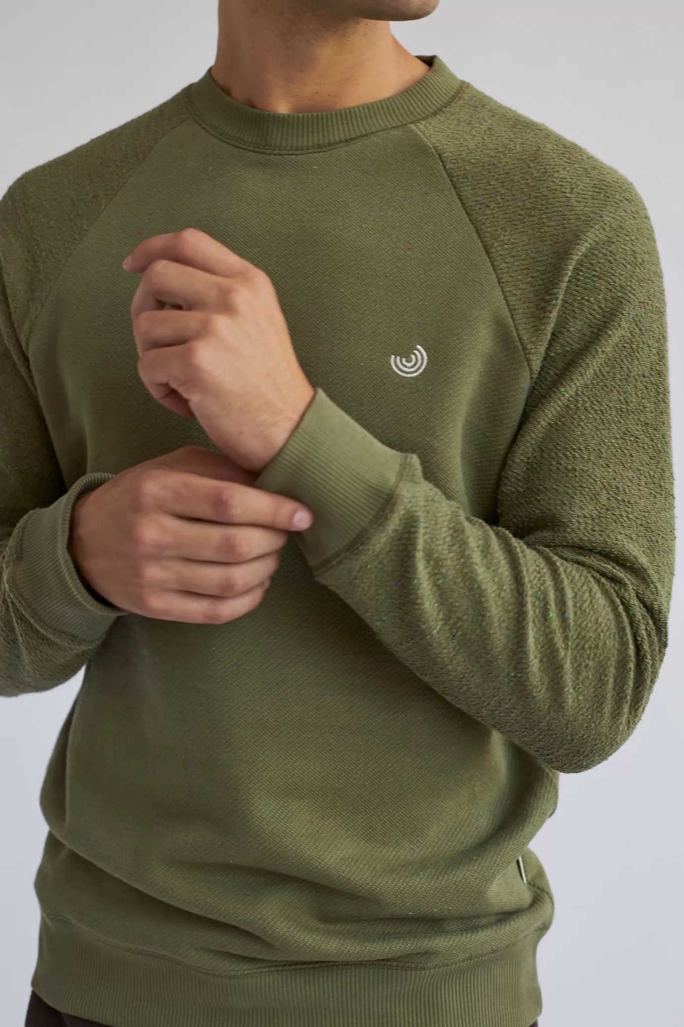 Twothirds Dunmore-Moss Green^ Crewneck