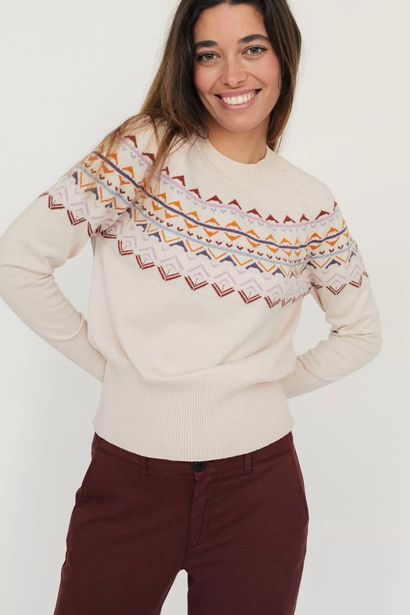 Twothirds Edge-Soft Jaquard^Women Knits