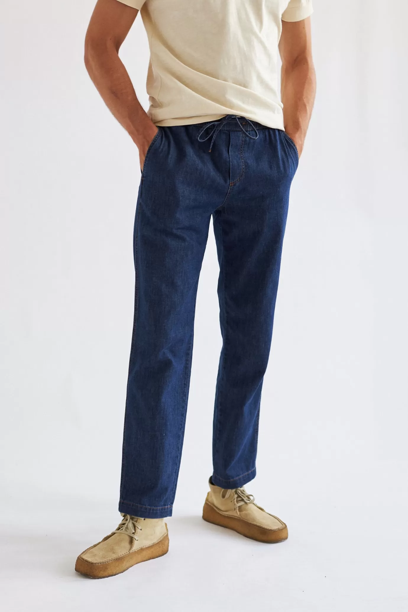 Twothirds Flowerpot-Dark Blue Denim^ Pants