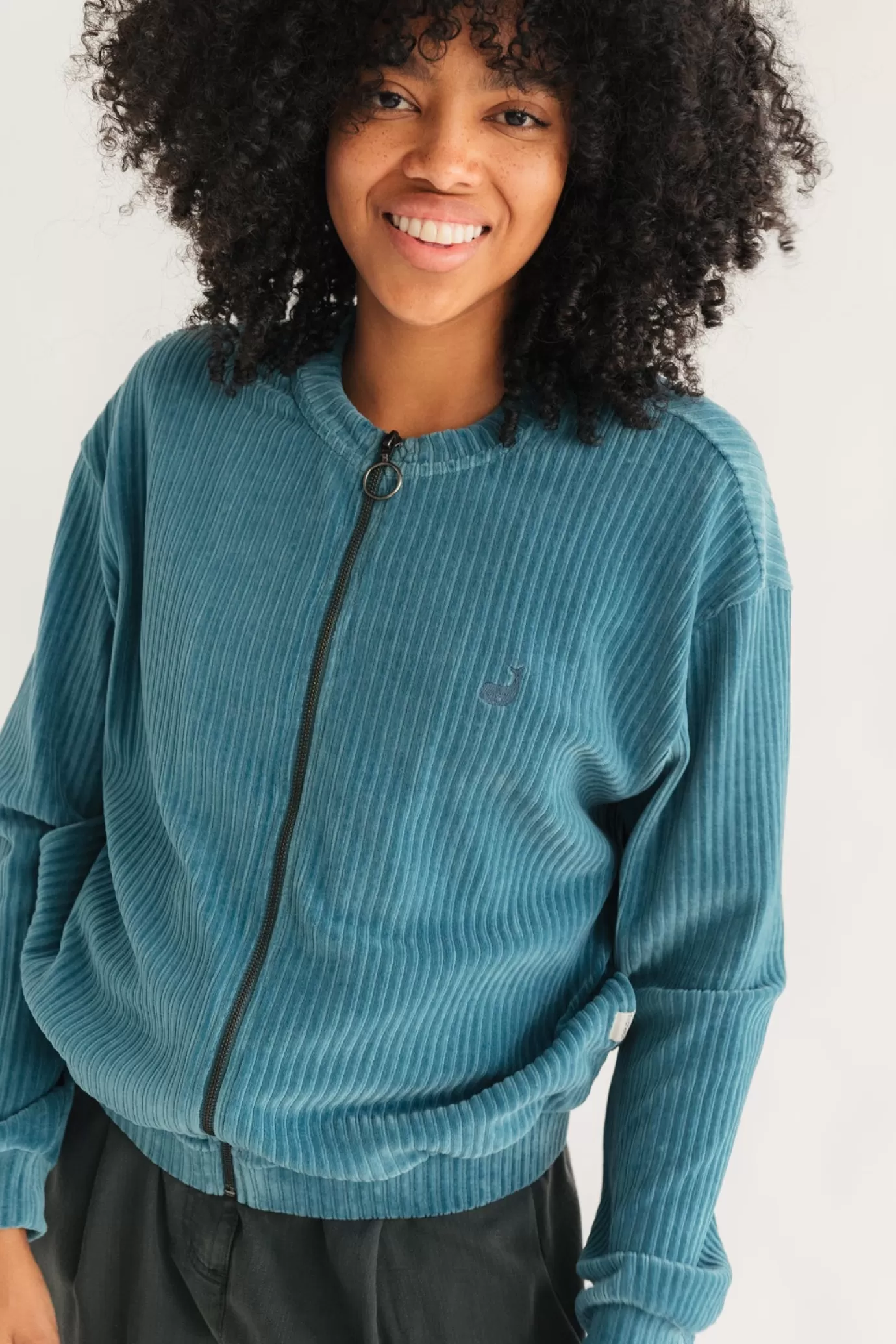 Twothirds Fram-Washed Blue^Women Jackets | Zip Sweatshirts