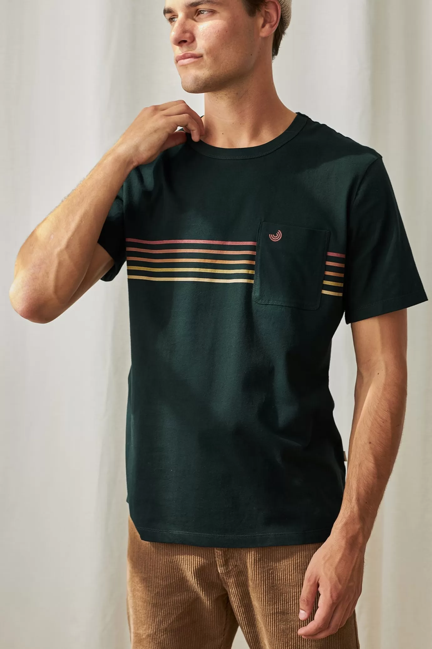 Twothirds Garryvoe-Dark Green^ T-Shirts