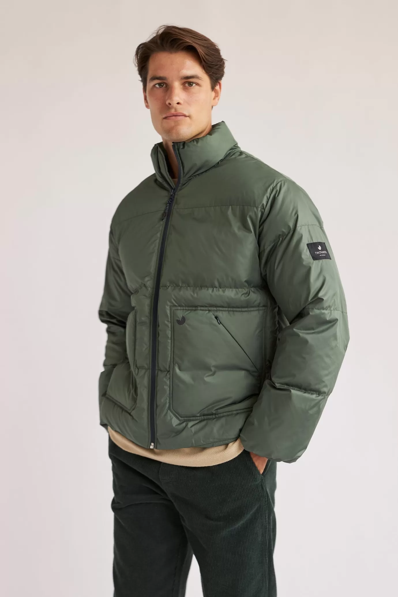 Twothirds Glenoe-Light Khaki^ Jackets