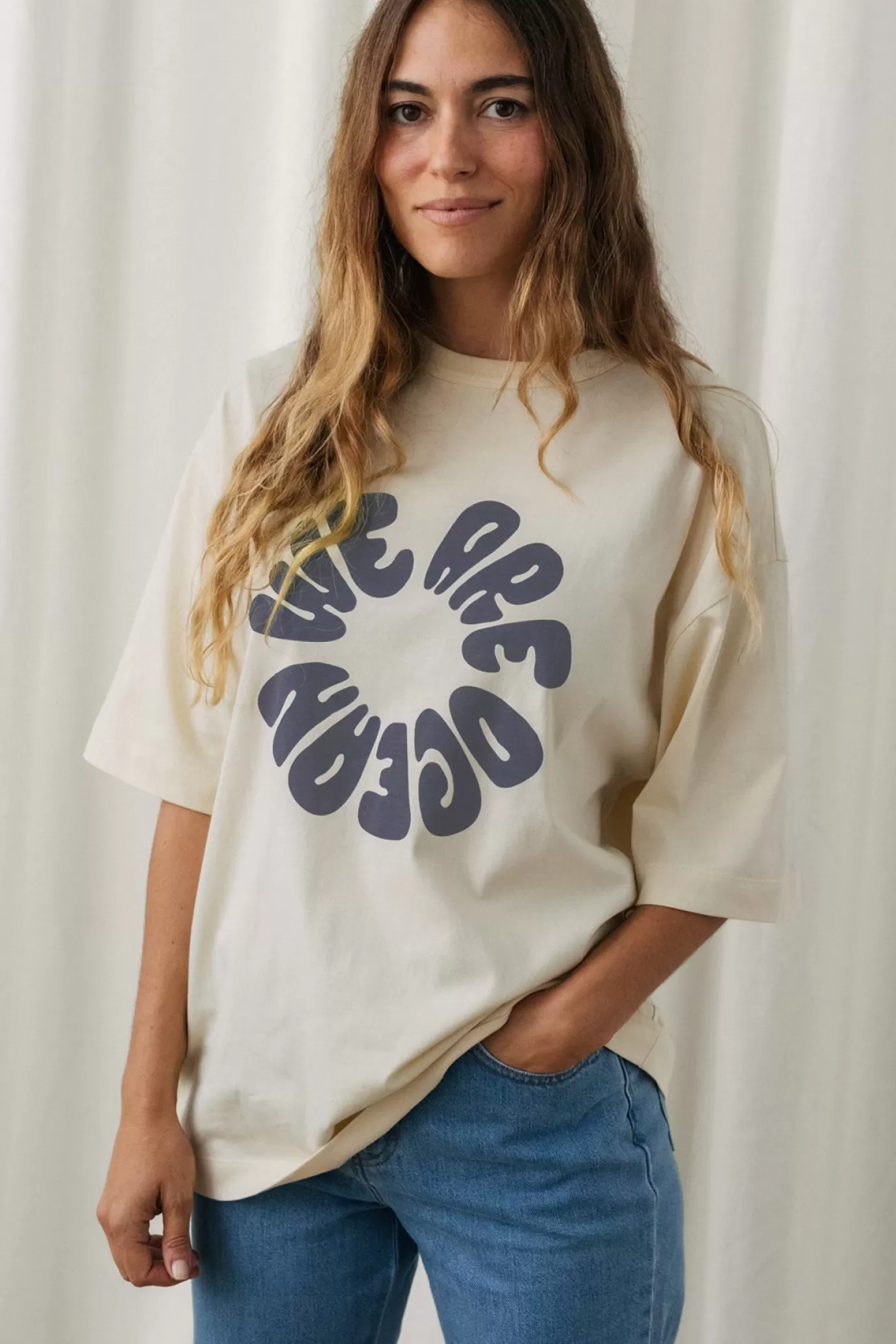 Twothirds Got Bag Tee-Vintage Ecru^Women Tops | T-Shirts
