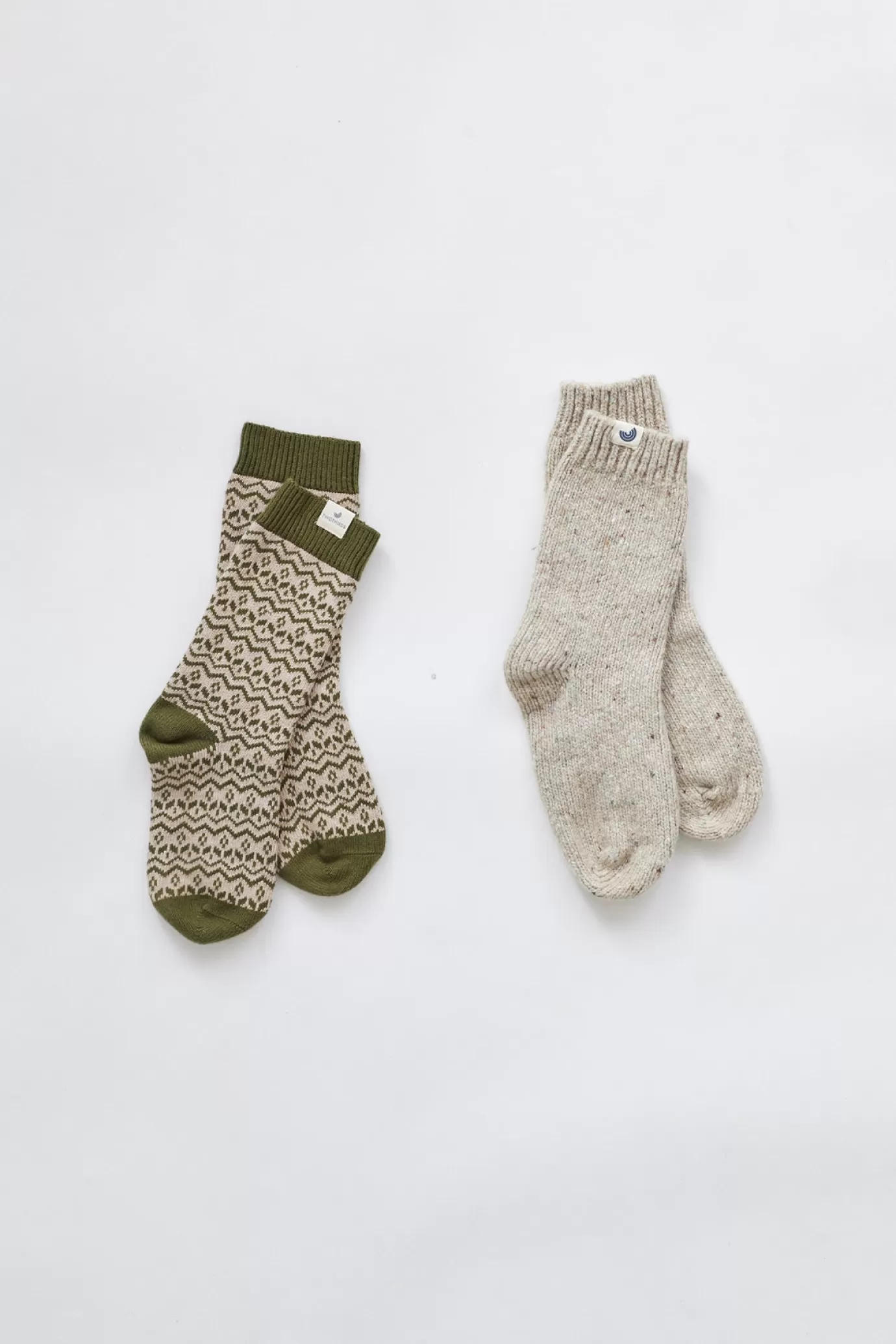 Twothirds Grindall-Beige Neps^ Socks