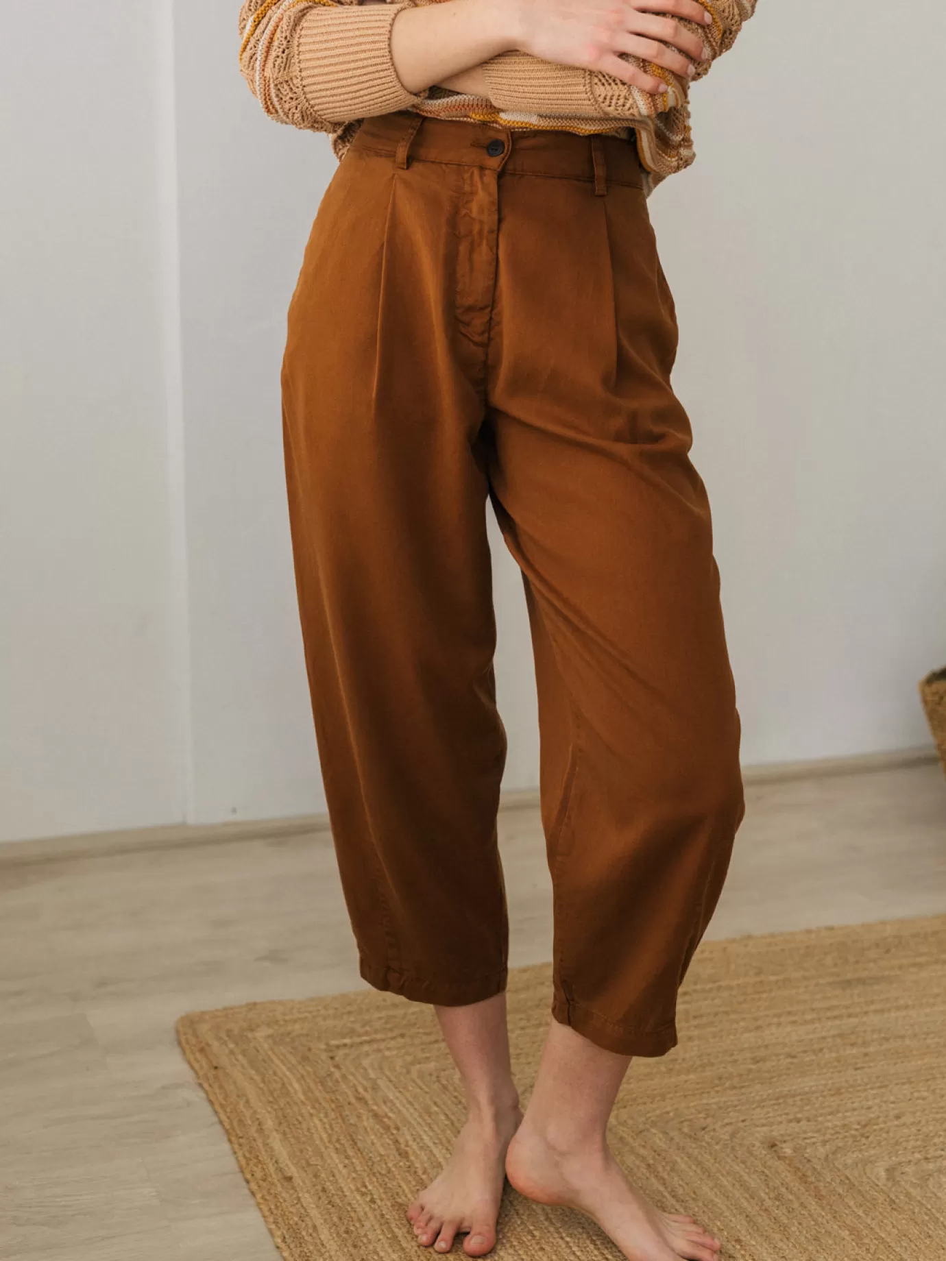 Twothirds Haruku-Old Gold^Women Pants