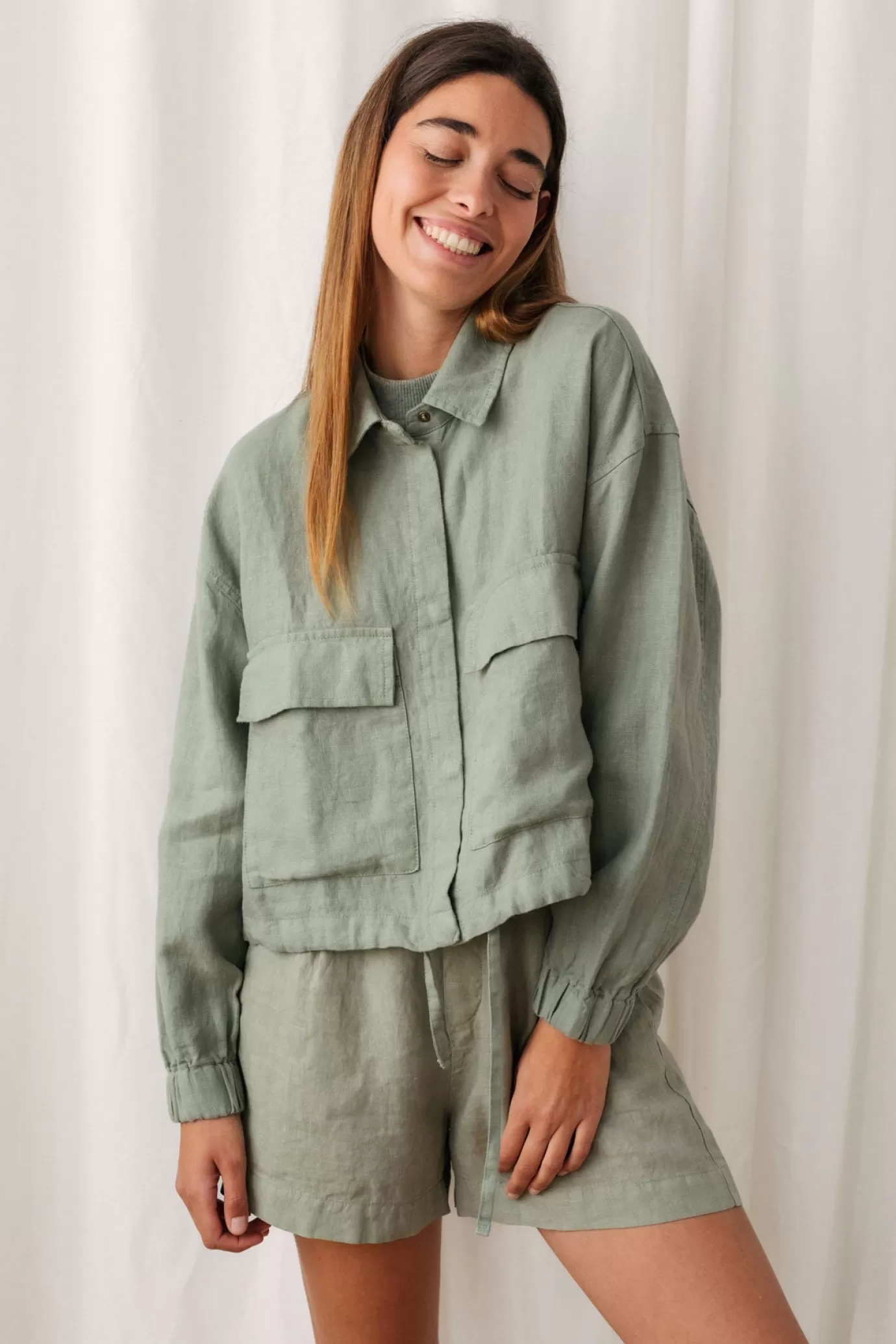 Twothirds Hiengabat-Desert Sage Green^Women Jackets