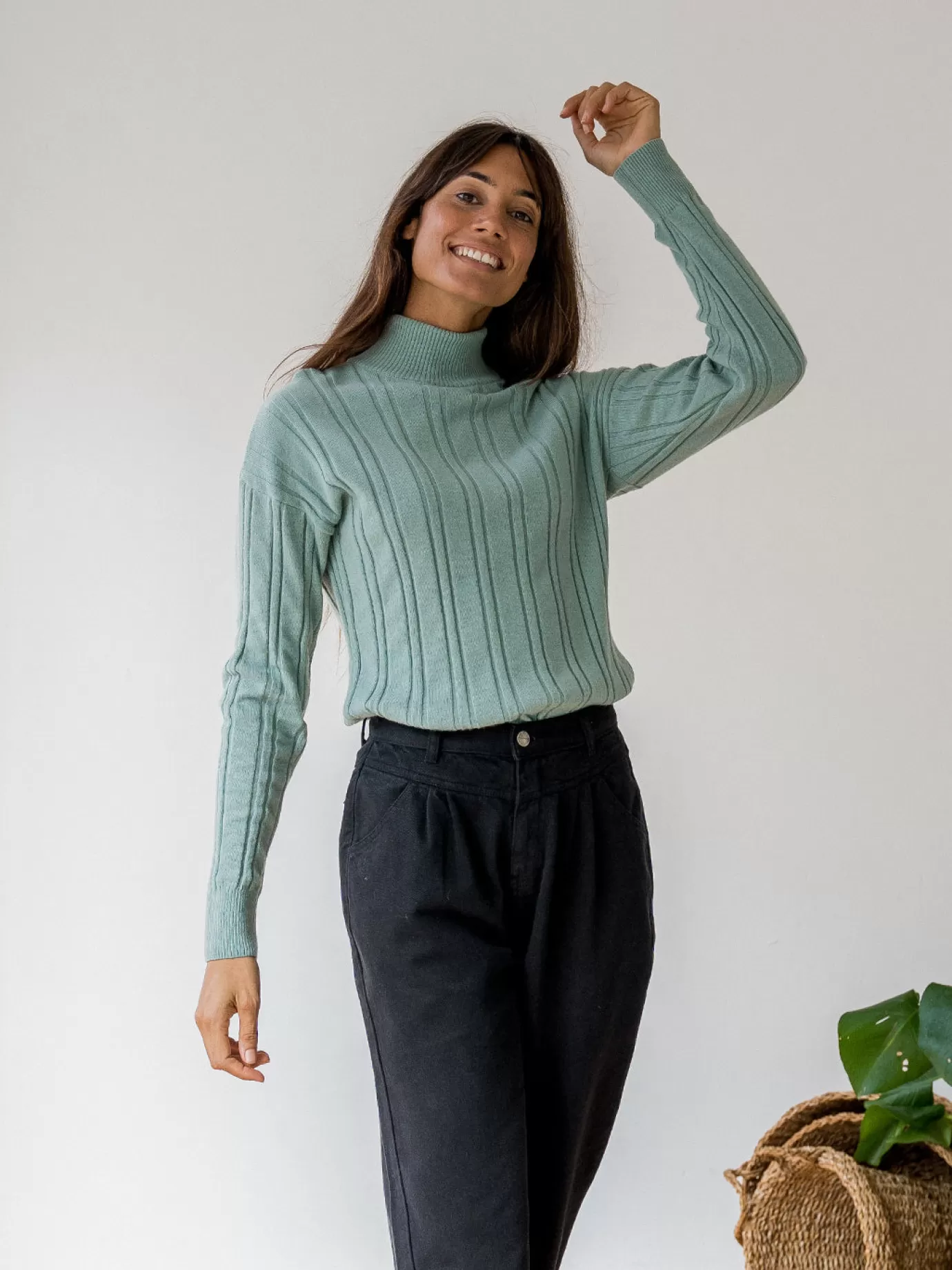 Twothirds Holt-Dusty Aqua^Women Knits