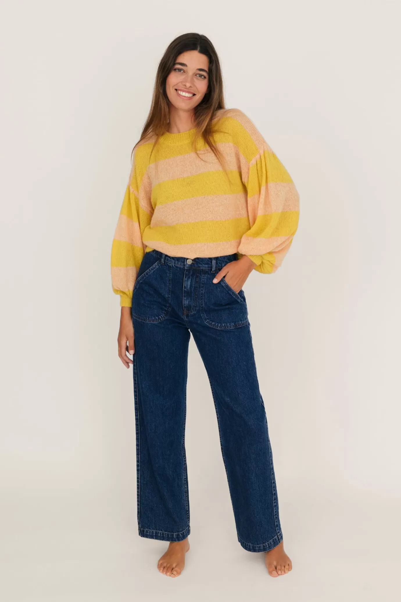 Twothirds Inishmurray-Soft Peach/Sun^Women Knits