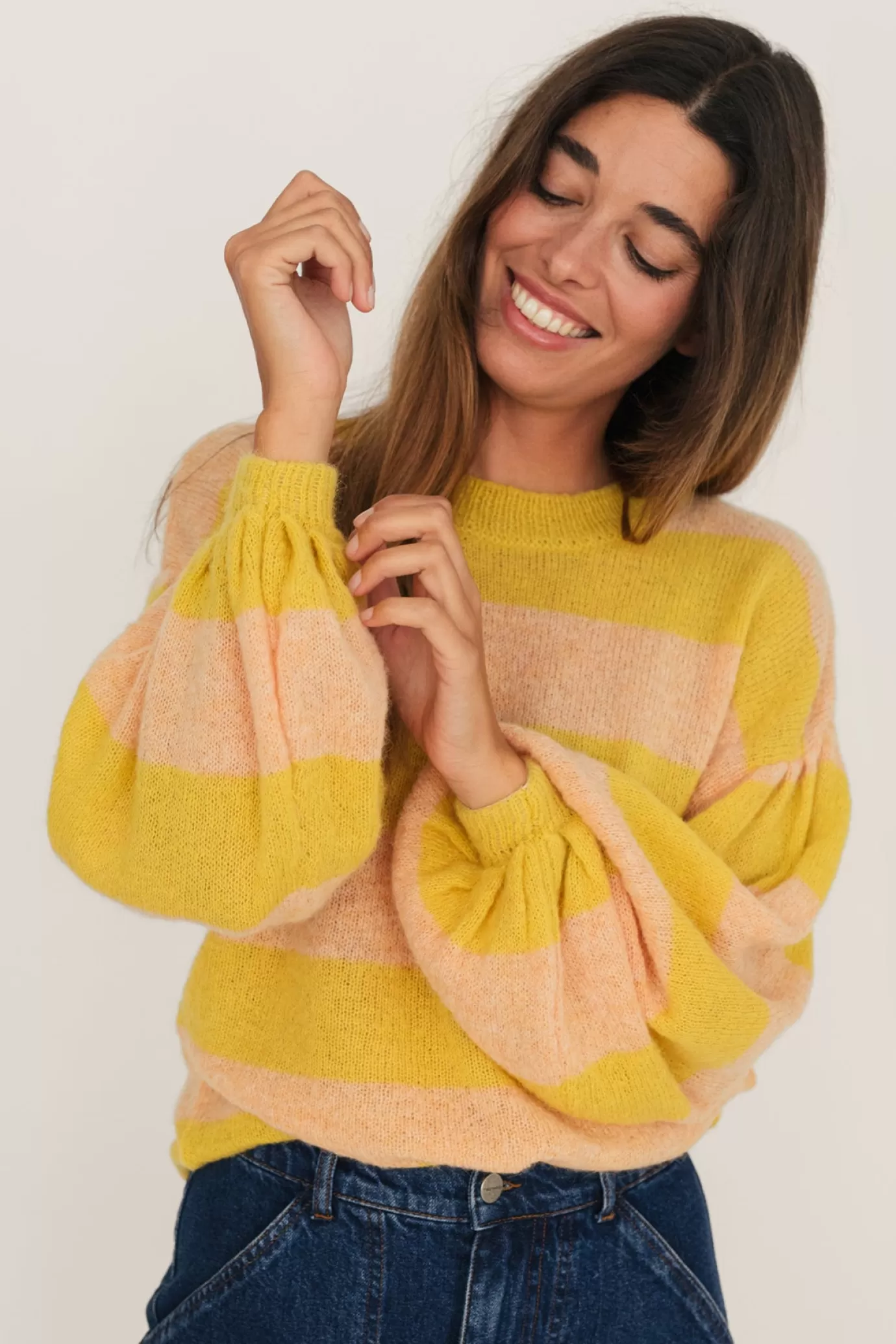 Twothirds Inishmurray-Soft Peach/Sun^Women Knits