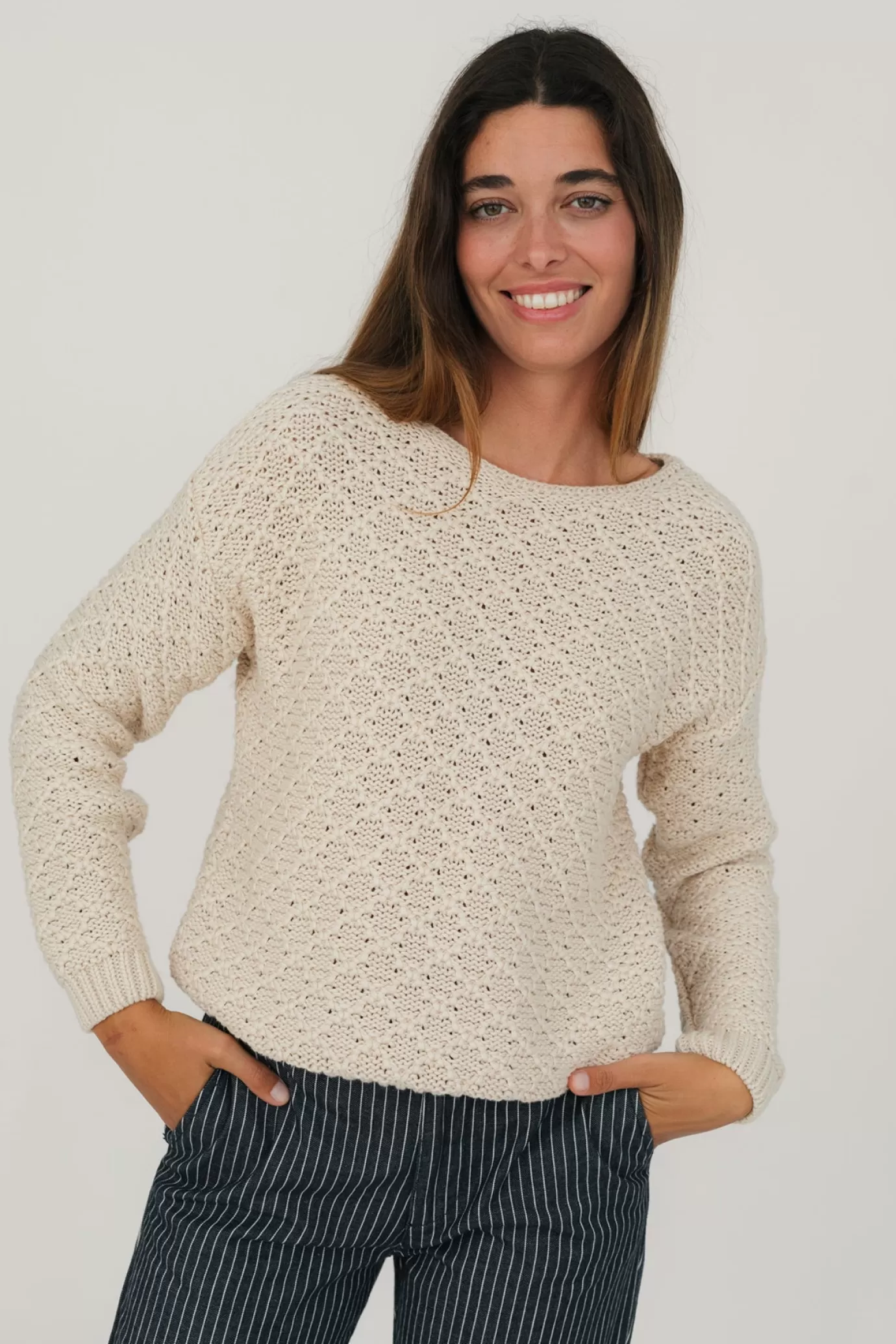 Twothirds Jeungdo-Ecru^Women Knits