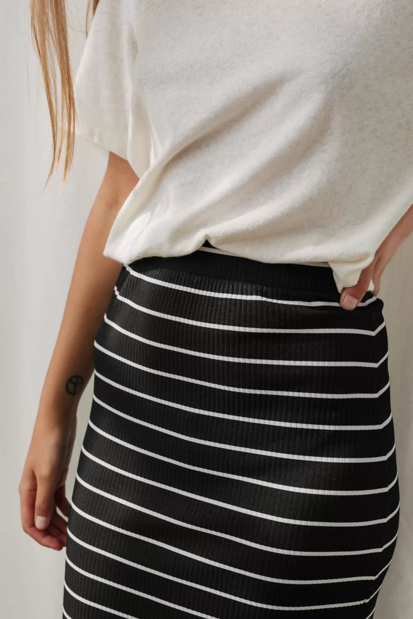 Twothirds Kirjais-Navy Stripes^Women Midi