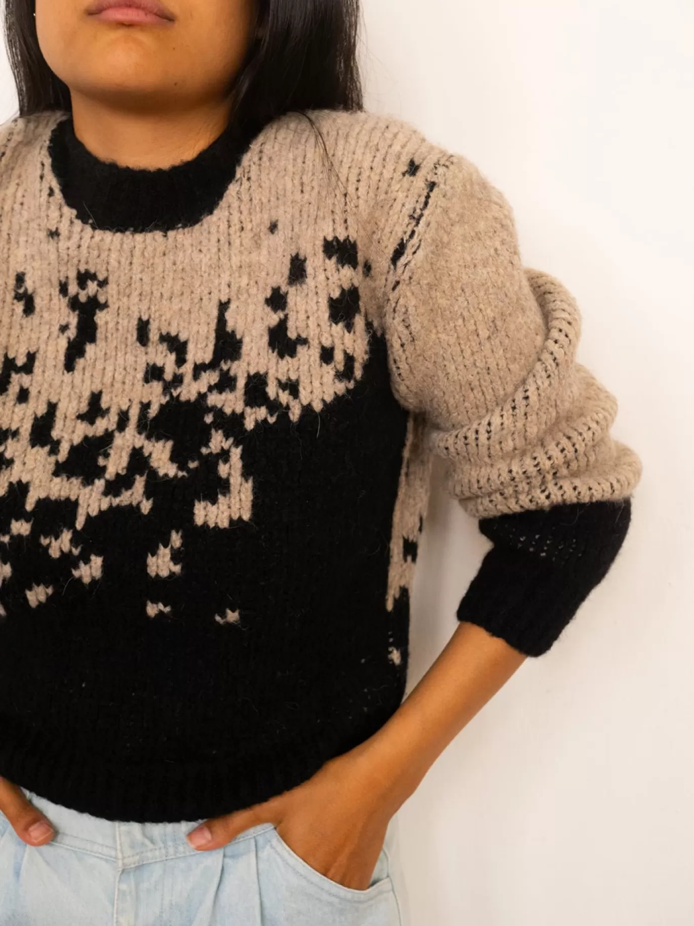 Twothirds Kythira-Beige & Black^Women Knits