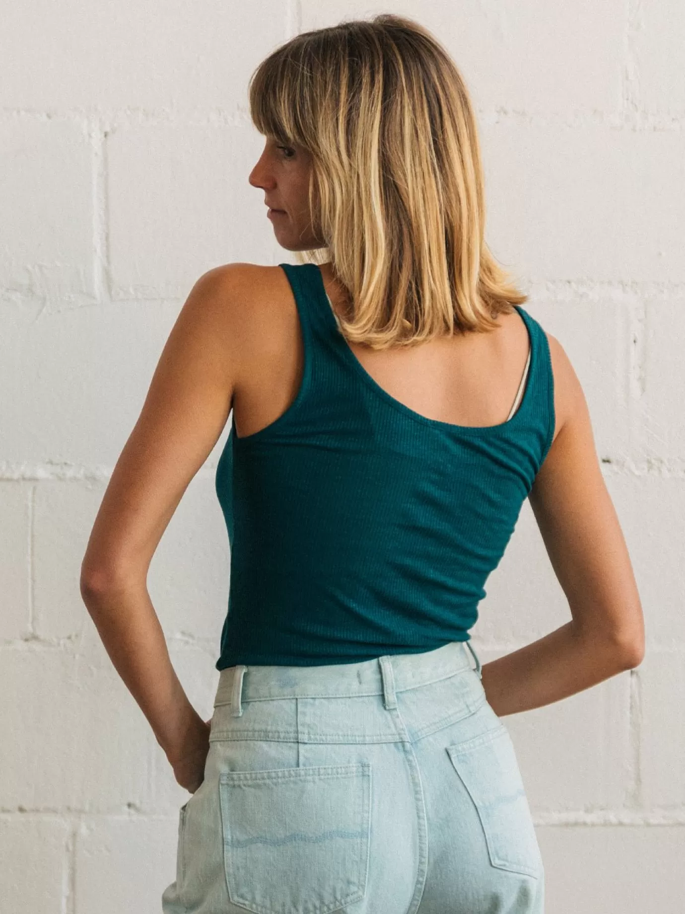 Twothirds Kyushu-Aqua Teal^Women Tops | Tank Tops