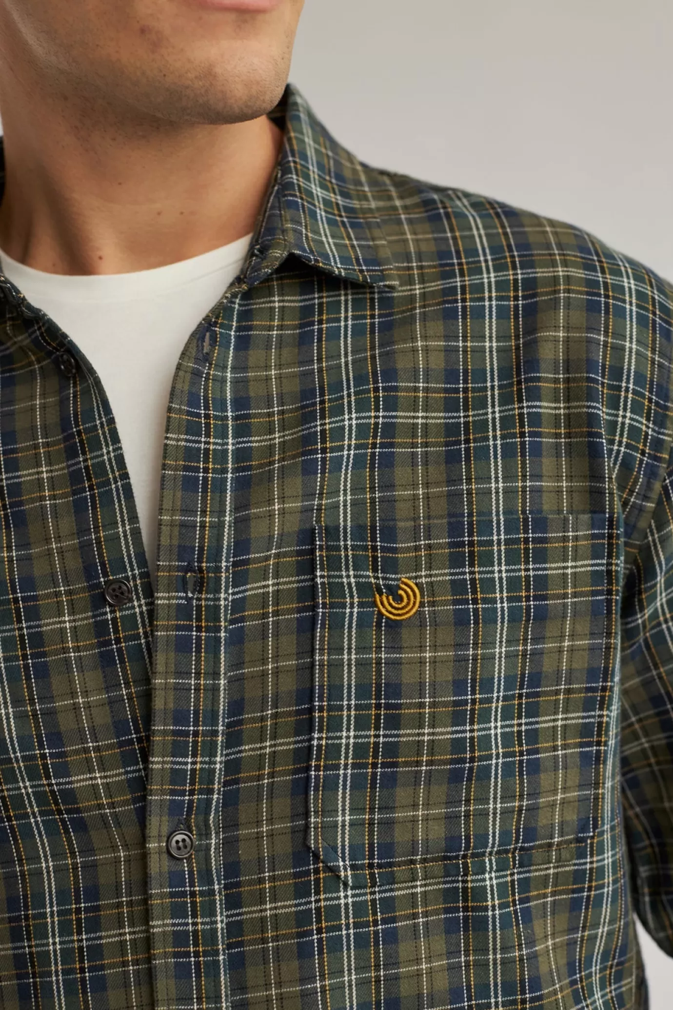 Twothirds Laytown-Green & Navy^ Shirts