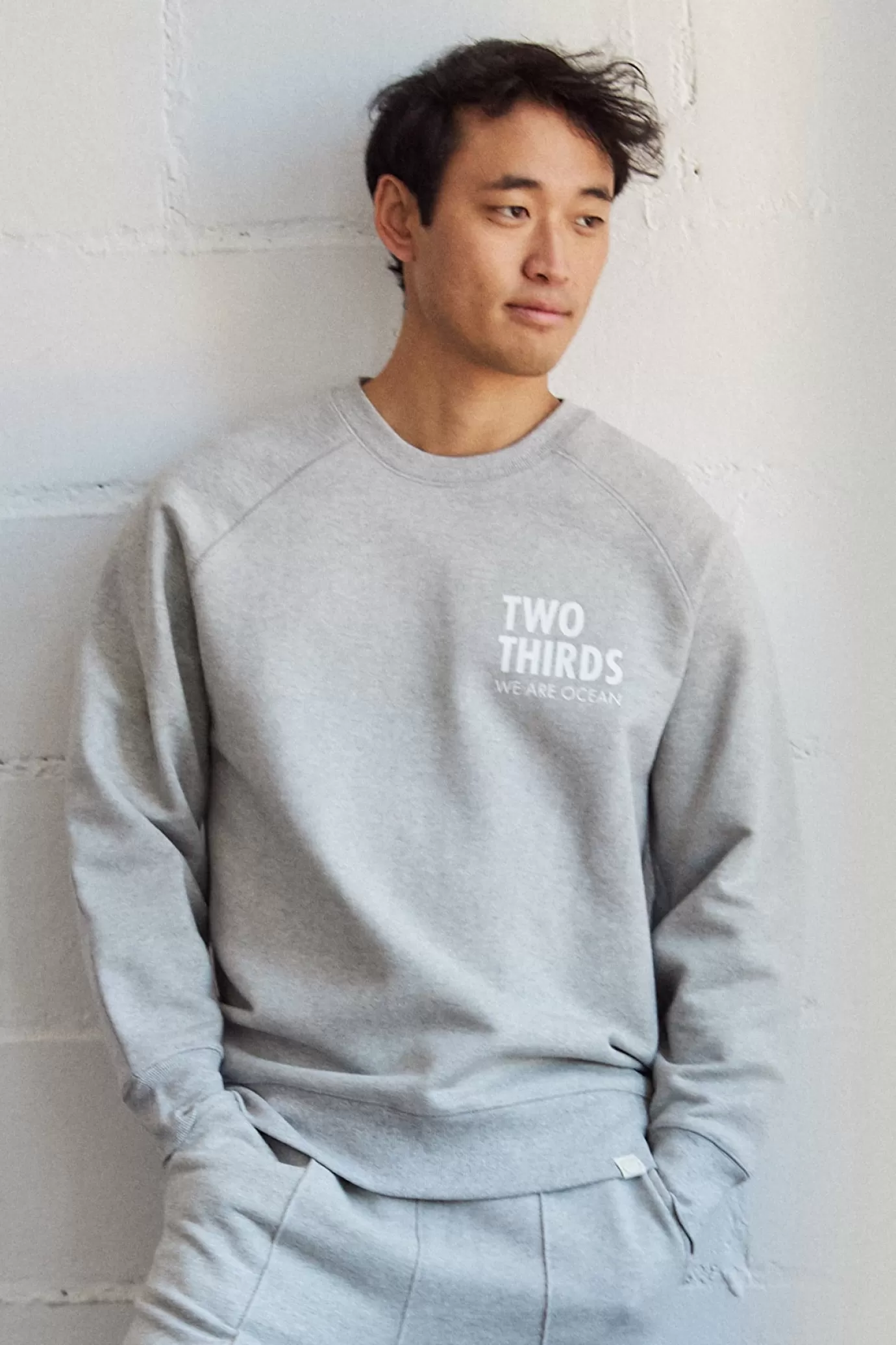 Twothirds LE SMBG01-Grey Melange^ Crewneck