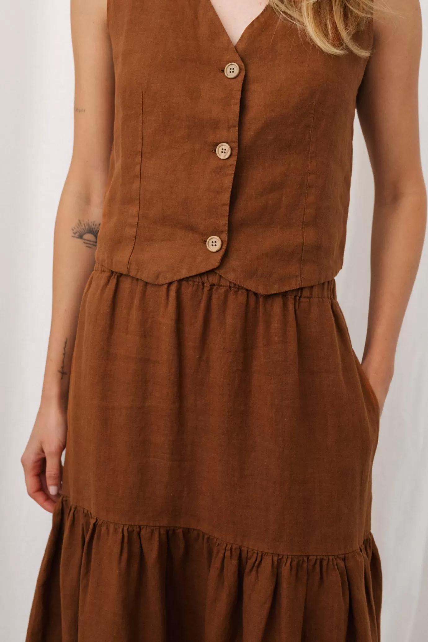 Twothirds Lehman-Umber Brown^Women Maxi