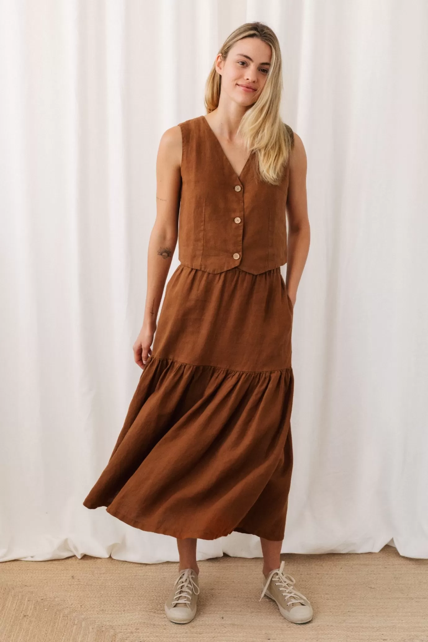 Twothirds Lehman-Umber Brown^Women Maxi