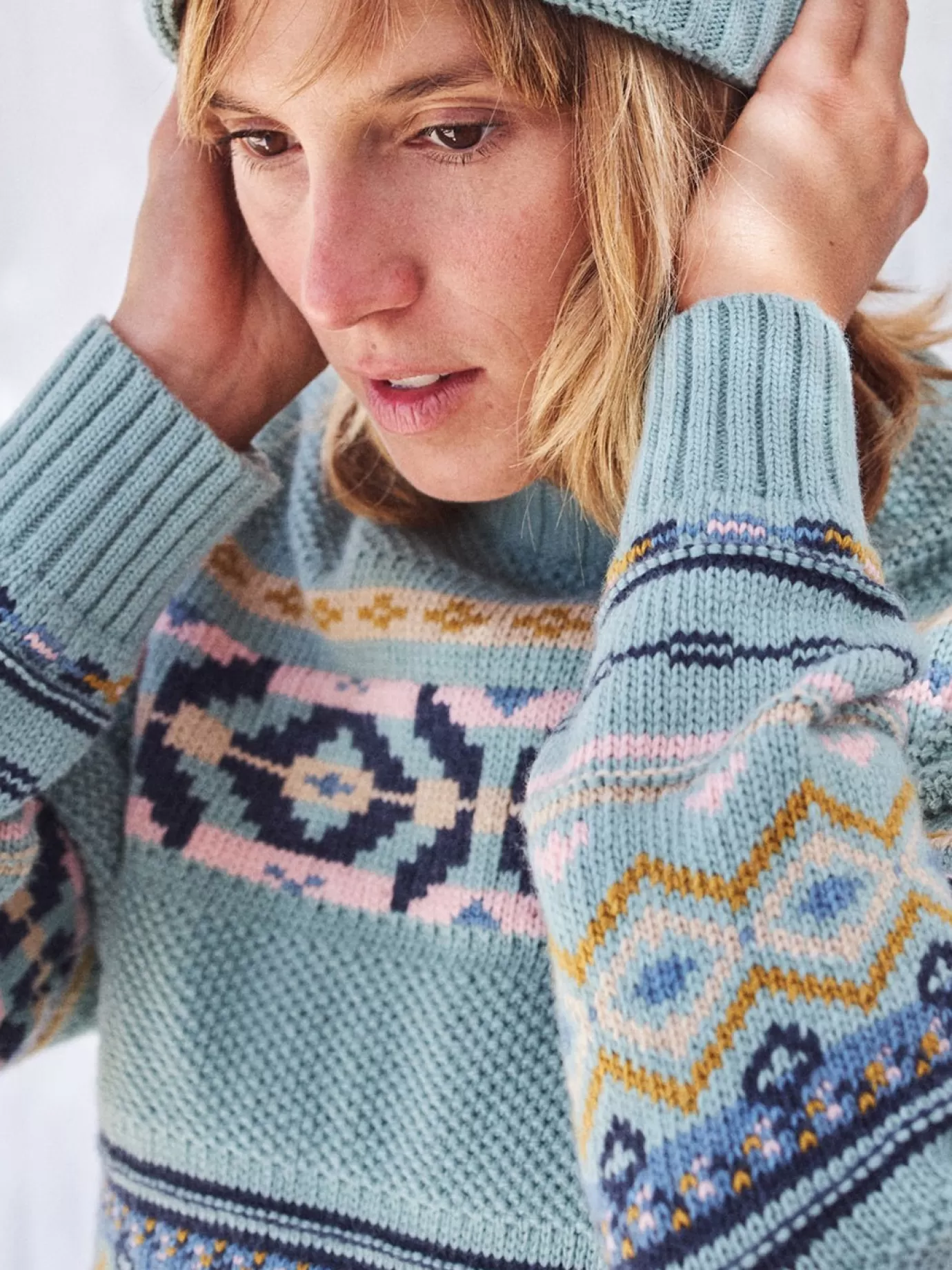 Twothirds Nukuoro-Dusty Aqua^Women Knits