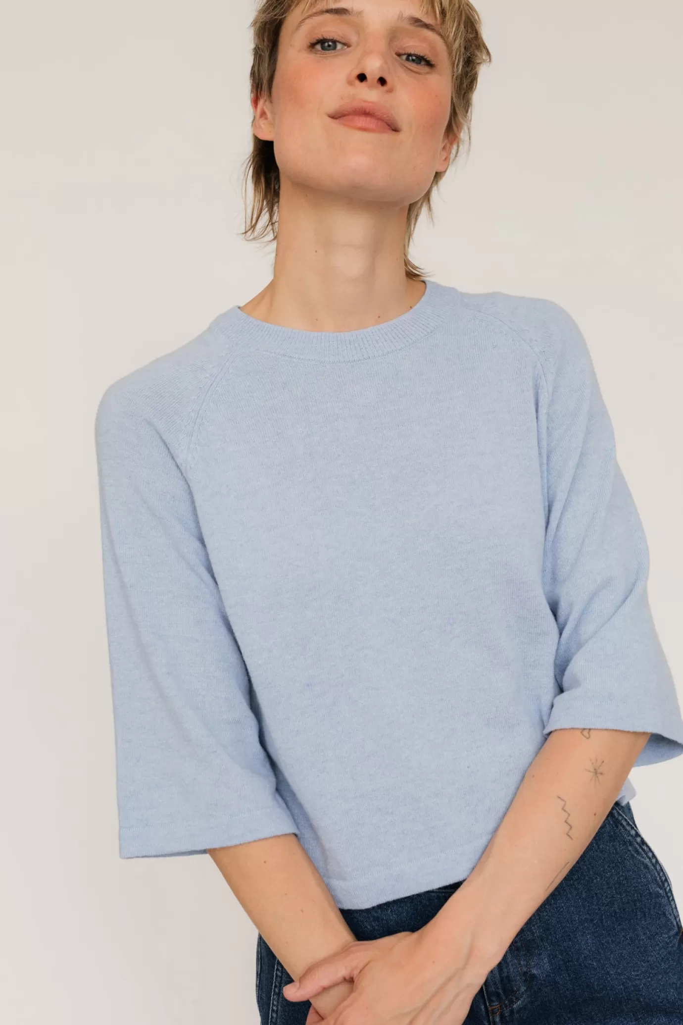 Twothirds Oja-Soft Blue^Women Knits