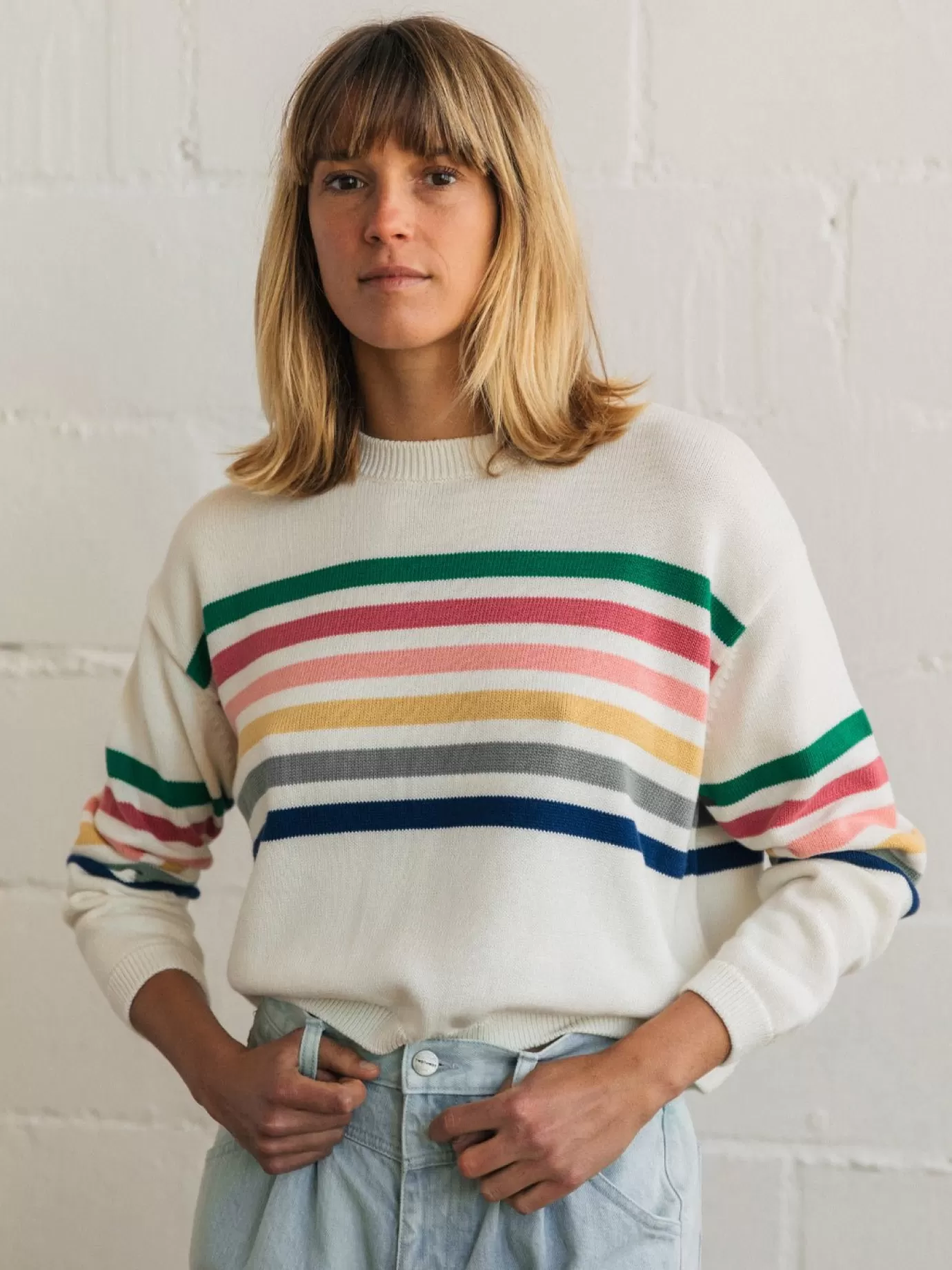 Twothirds Padda-Multicolour Stripes^Women Knits