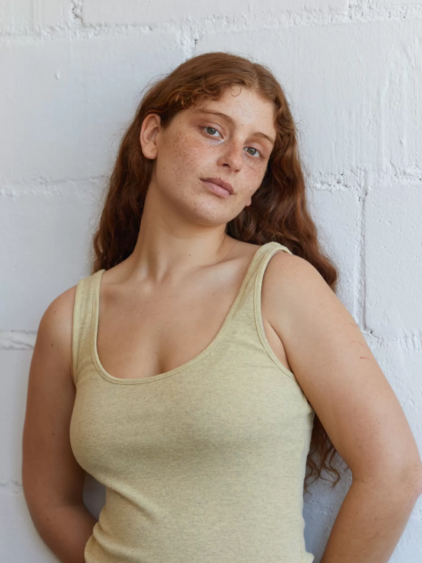 Twothirds Recycled Rib Tank-Yellow Pastel^Women Tops