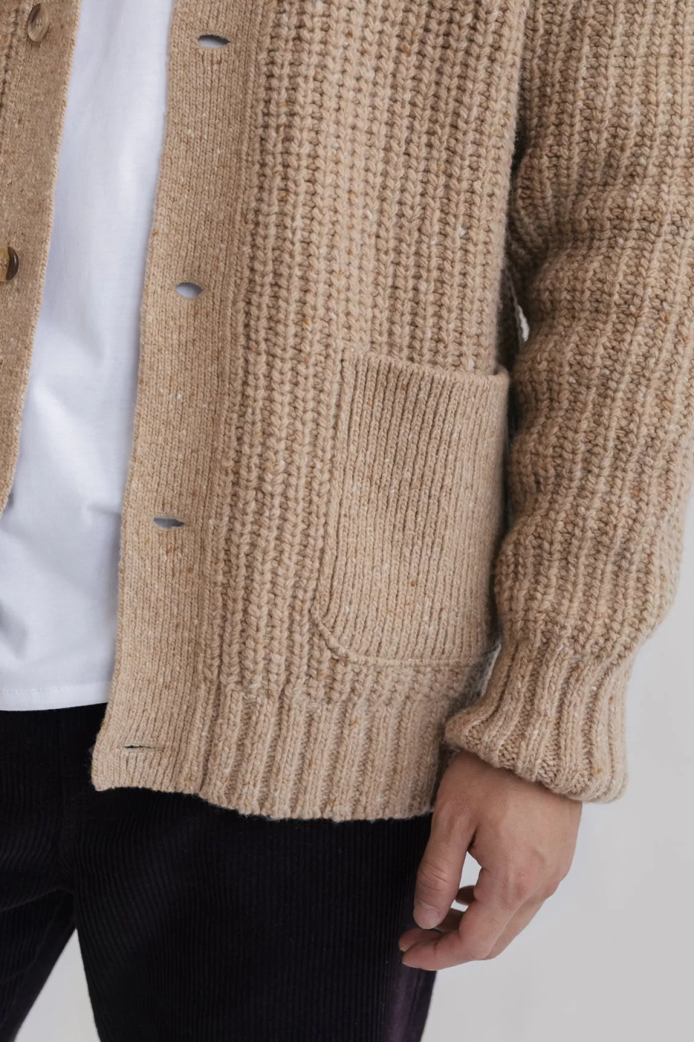 Twothirds Sa Tuna-Beige^ Wool | Cardigans