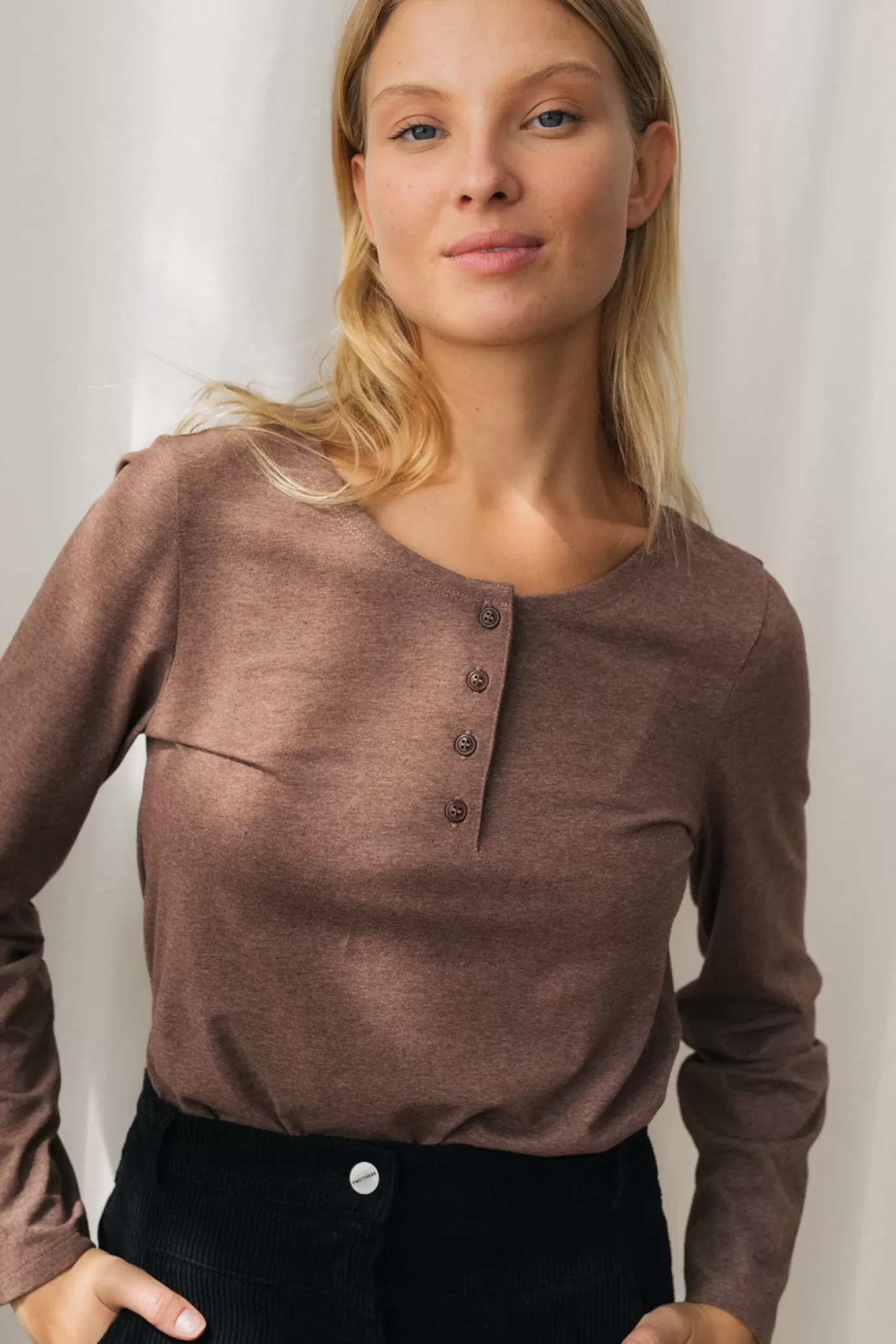 Twothirds Salthill-Cappuccino^Women Tops