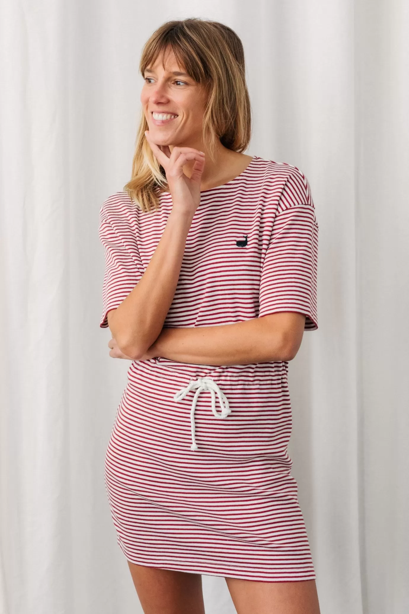 Twothirds Sherkin-Red Stripes^Women Dresses