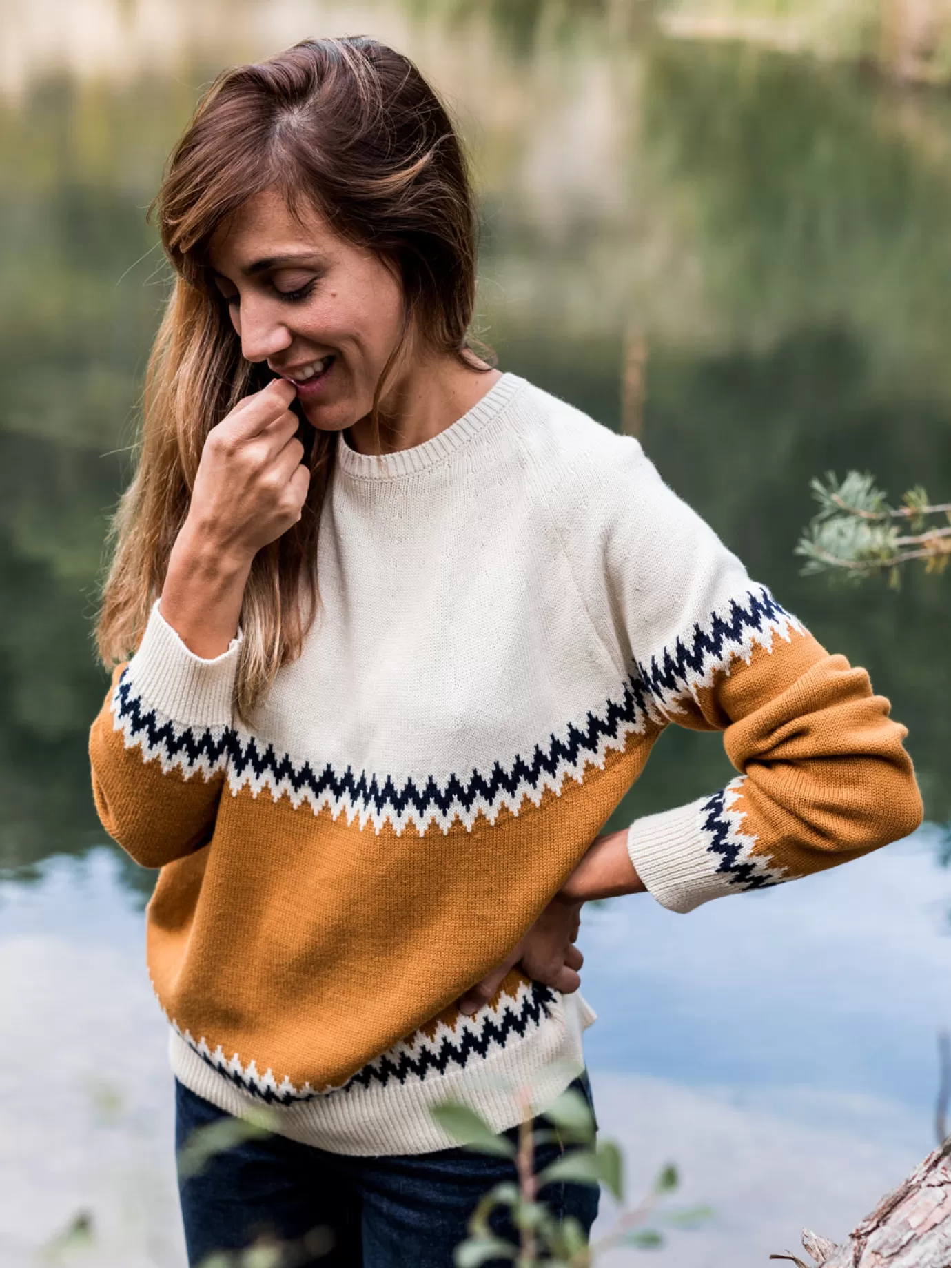 Twothirds Sibu-Terracota^Women Knits