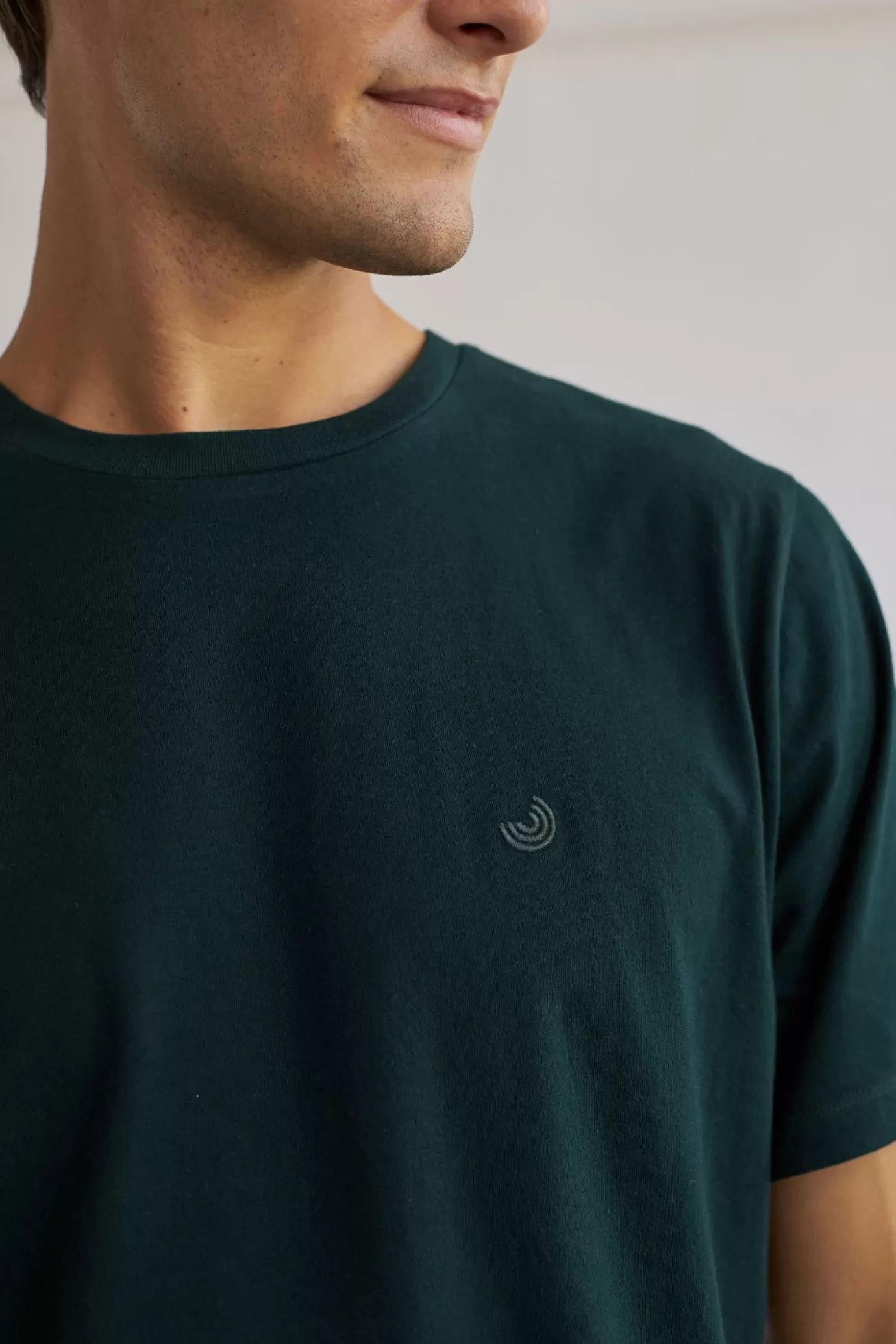 Twothirds The Organic Cotton Tee-Dark Green^ T-Shirts