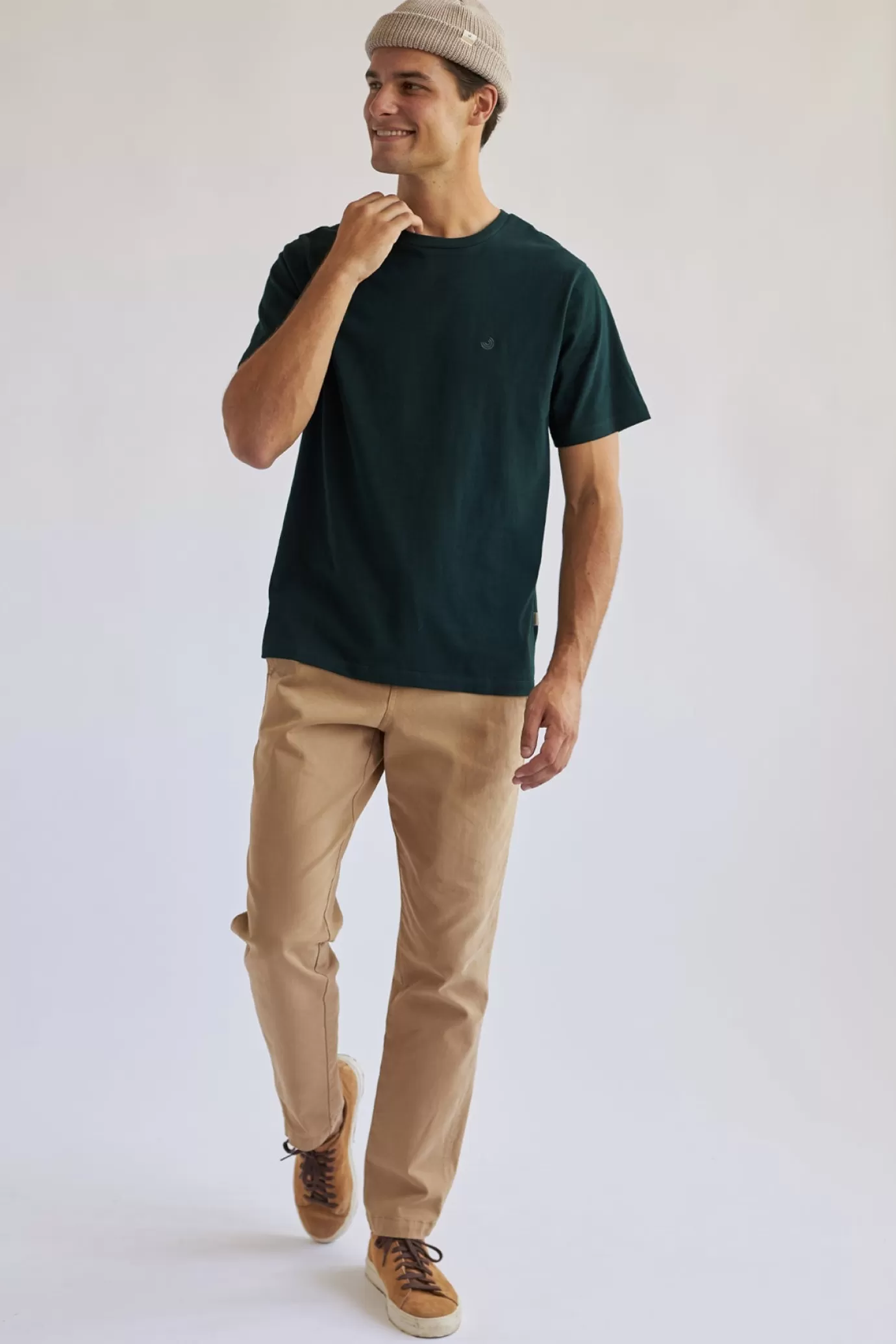 Twothirds The Organic Cotton Tee-Dark Green^ T-Shirts