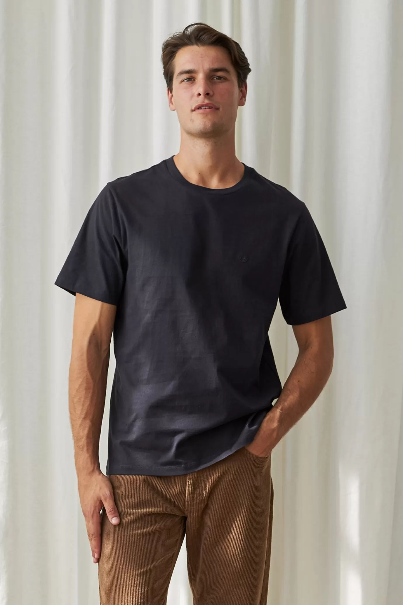 Twothirds The Organic Cotton Tee-Dark Navy^ T-Shirts