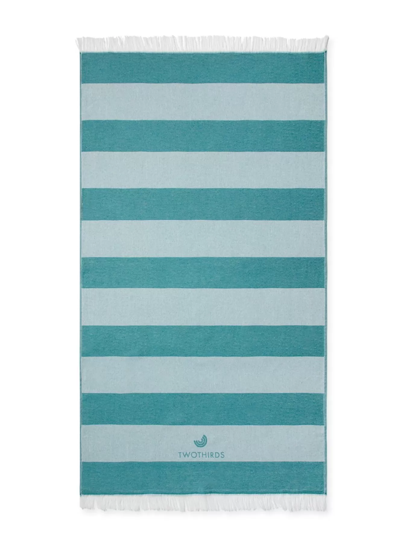 Twothirds Travel Towel Big Stripes-Turquoise^ Towels