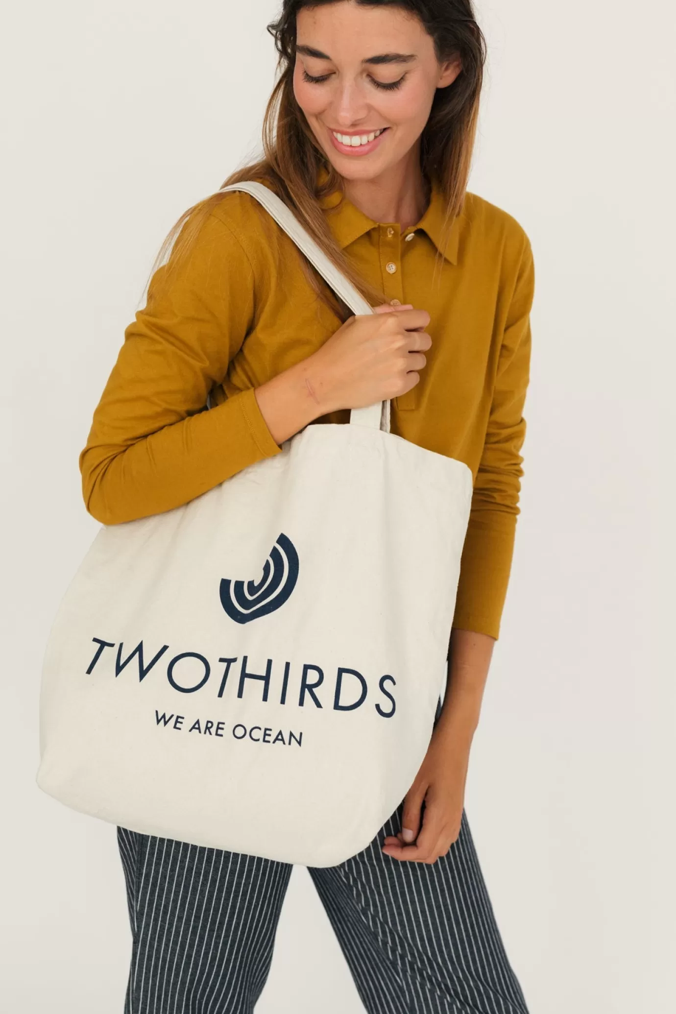 Twothirds Logo Tote Bag-Ecru^ Bags