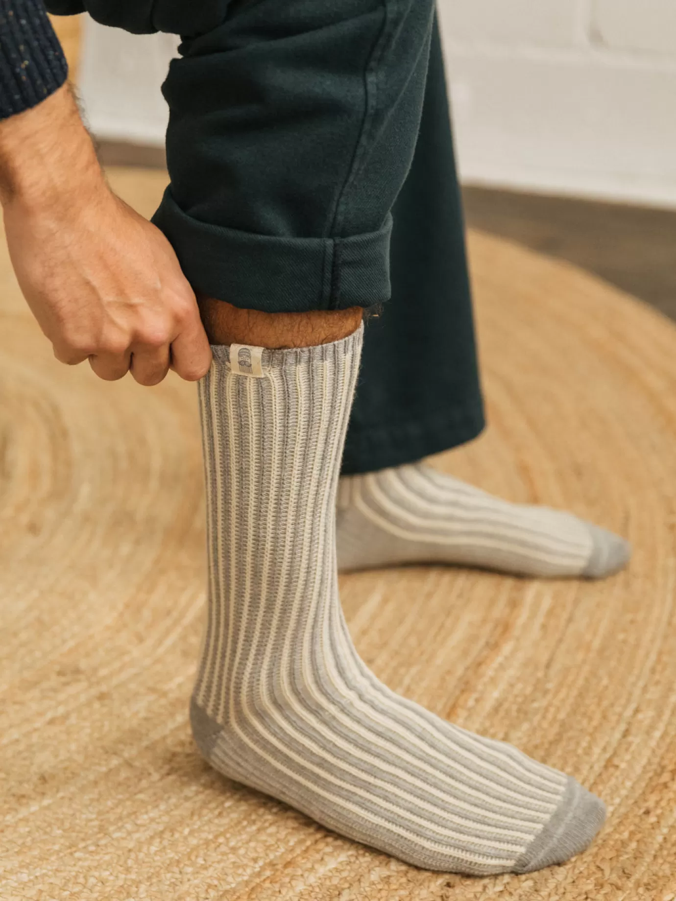 Twothirds Umisk Men-Grey Melange^ Socks