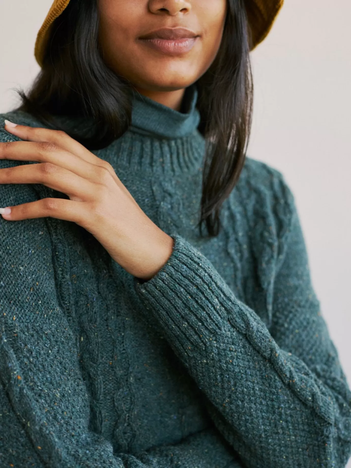 Twothirds Urk-Green Neps^Women Knits