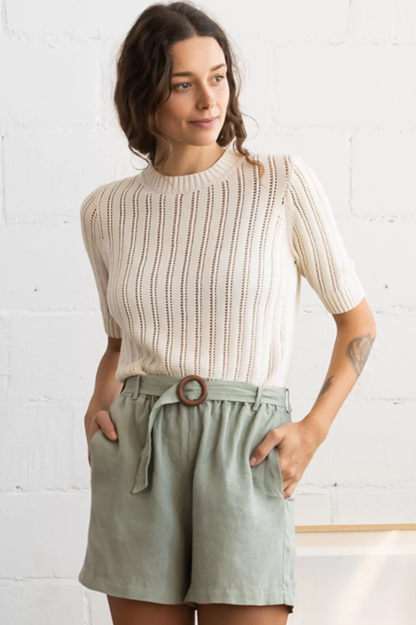 Twothirds Vallay-Ecru^Women Knits