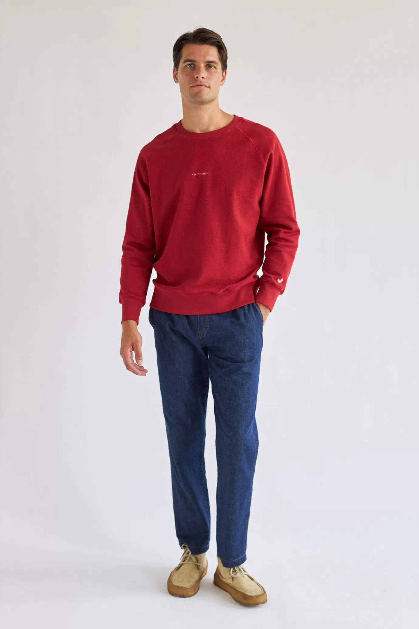 Twothirds Videy-Red Dhalila^ Crewneck