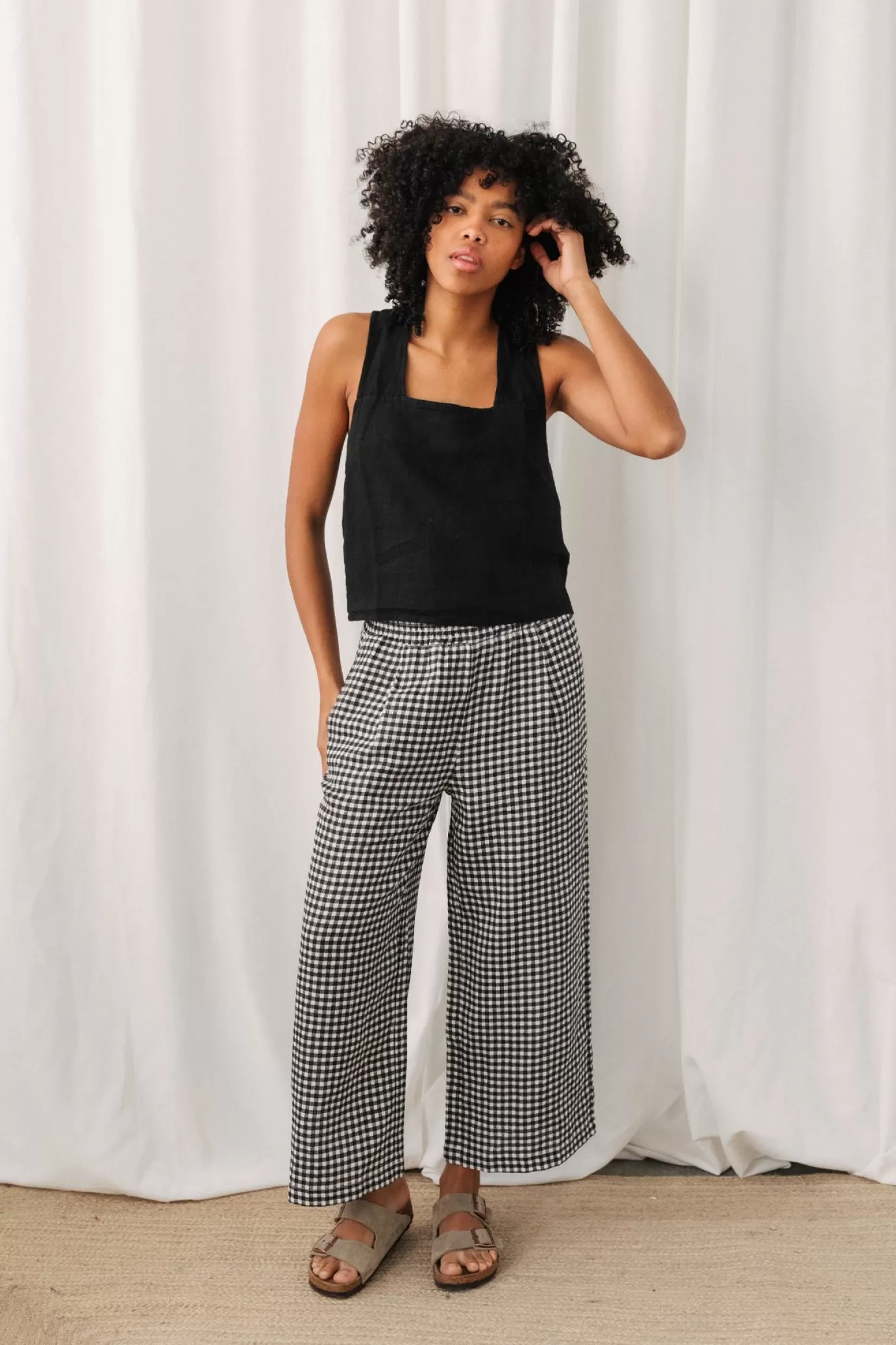 Twothirds Virmaila-Black^Women Cropped | Tops