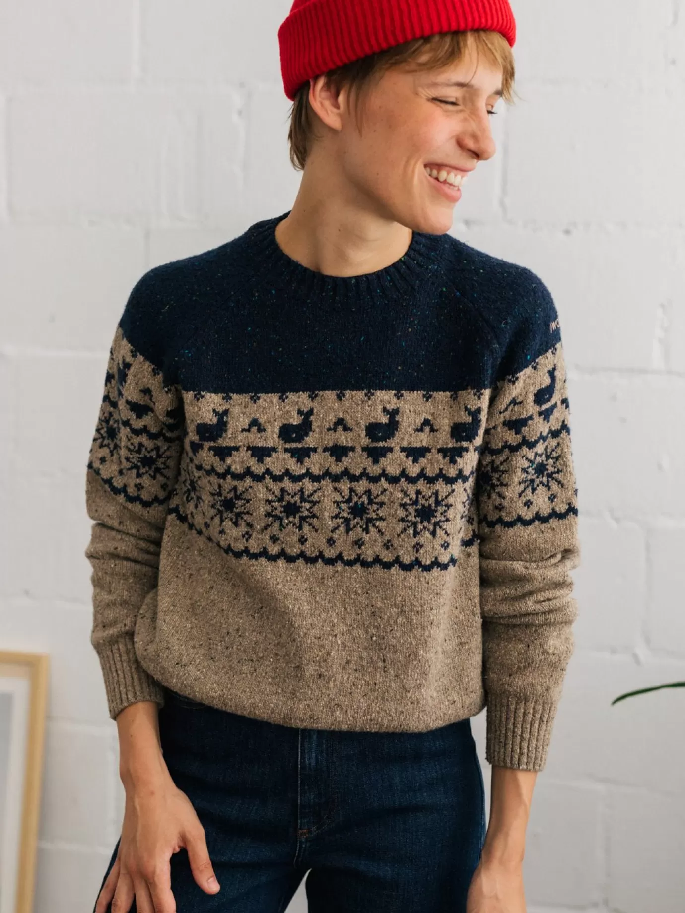 Twothirds Yakushima-Bicolour Jacquard^Women Knits